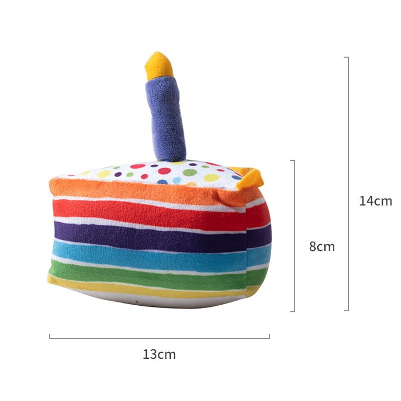 Peluche Gâteau d’Anniversaire pour Chien – Jouet Sonore à Mâcher - Furlo