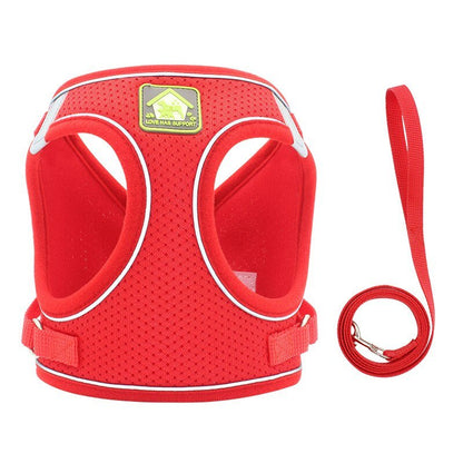 Set Harnais Vest Maille Réfléchissant + Laisse pour Chat et Chiot – XS à XL - Furlo