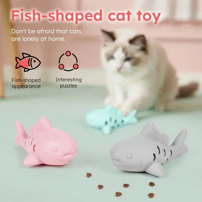 Poisson en Silicone pour Chat – Jouet à Mordre & Cache-Friandises pour Chaton - Furlo