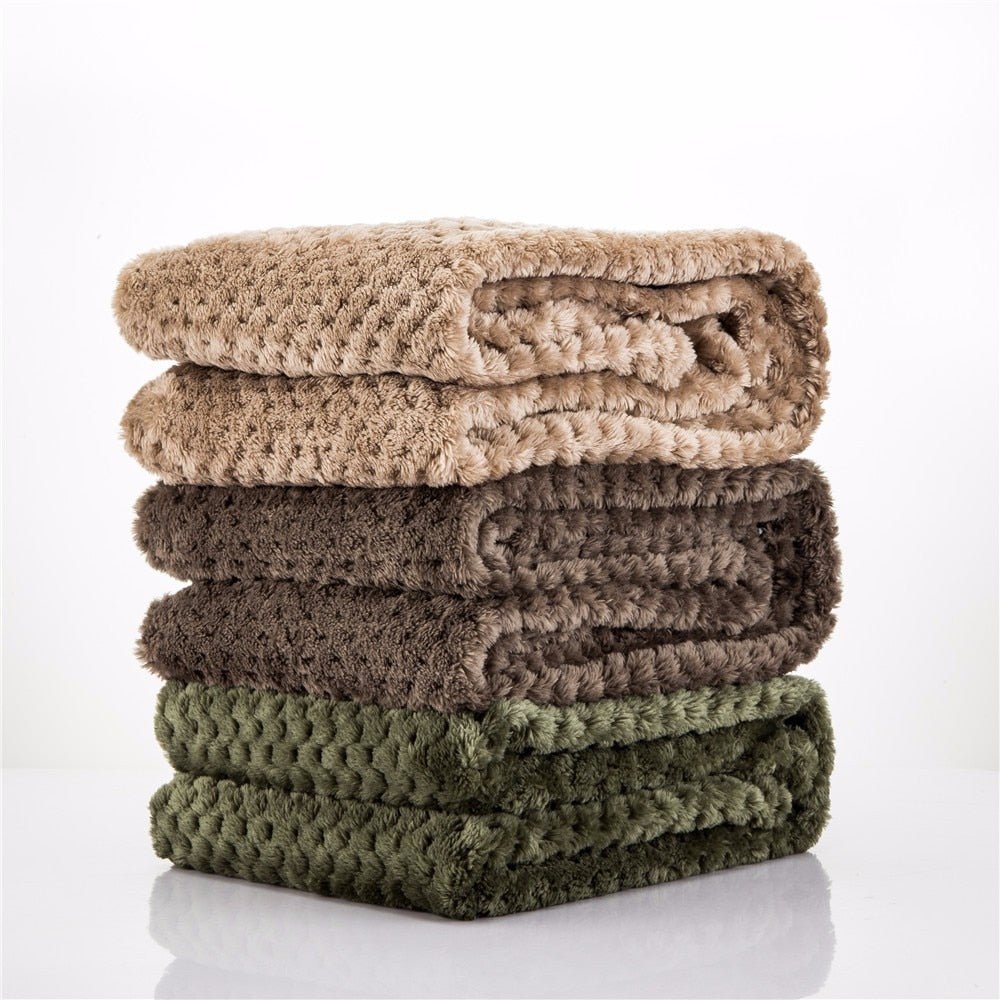 Couverture douce pour chien et chat en flanelle – 70x100 cm | Canapé, lit, voiture - Furlo