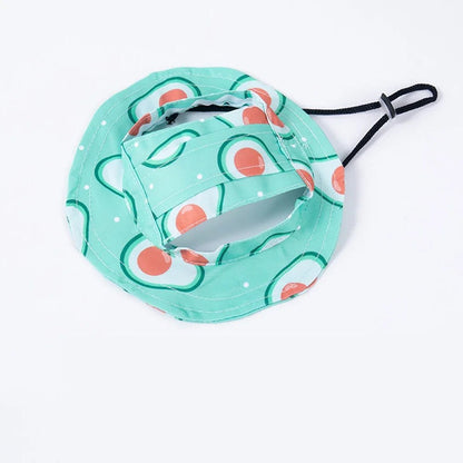 Chapeau Bob Soleil Ajustable pour Petit Chien et Chat – Trous Oreilles S M L - Furlo