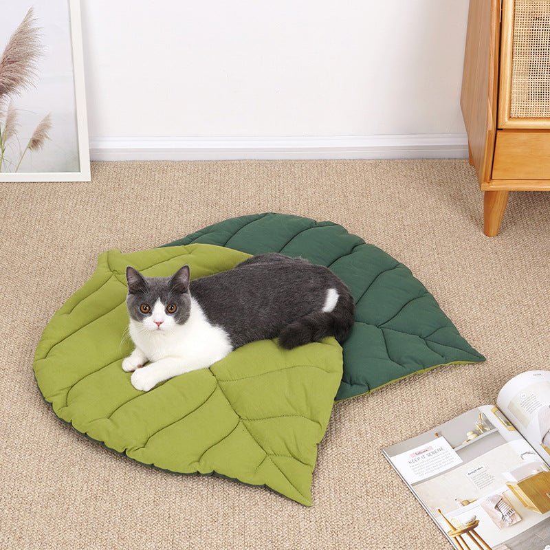 Coussin Feuille pour Chat et Chien – Doux & Résistant aux Morsures - Furlo