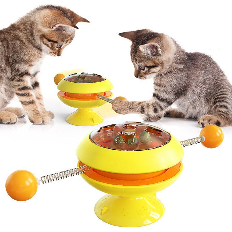 Tourniquet Baguette & Balle Catnip pour Chat – Jouet Taquin Interactif en Plastique - Furlo