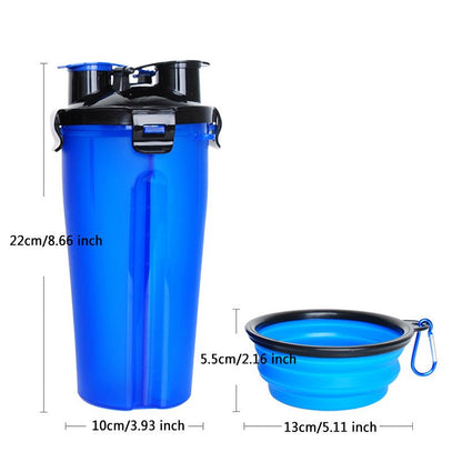 Gourde & Gamelle Portable 2-en-1 pour Chien et Chat – Idéale Voyage & Balade - Furlo