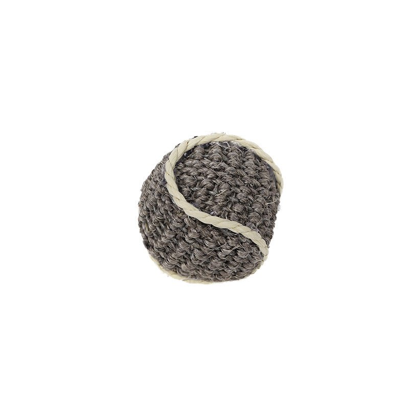 Balle en Sisal pour Chat – Jouet à Rouler, Griffer & S’amuser | 4,5 cm | 3 Coloris - Furlo