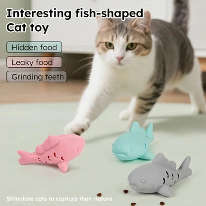 Poisson en Silicone pour Chat – Jouet à Mordre & Cache-Friandises pour Chaton - Furlo