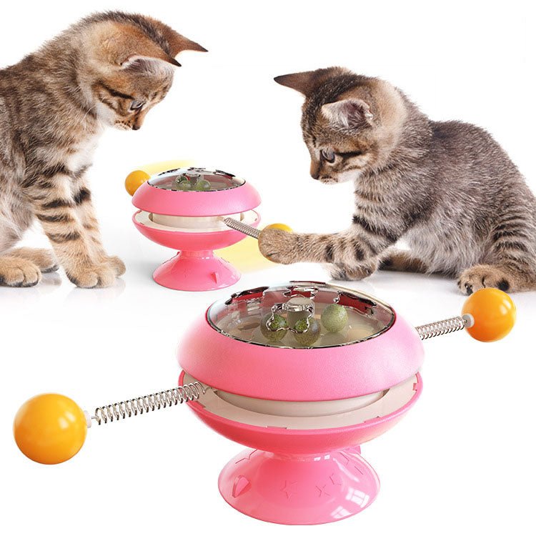 Tourniquet Baguette & Balle Catnip pour Chat – Jouet Taquin Interactif en Plastique - Furlo