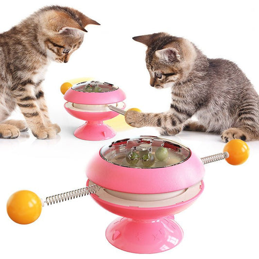 Tourniquet Baguette & Balle Catnip pour Chat – Jouet Taquin Interactif en Plastique - Furlo