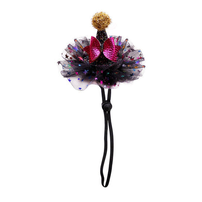 Mini Chapeau Halloween Ajustable pour Chat & Chien – Tissu Tissé Main | Style Britannique - Furlo