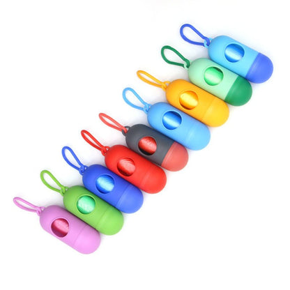 Sachets ramasse-crottes pour chien — Distributeur capsule portable - Furlo