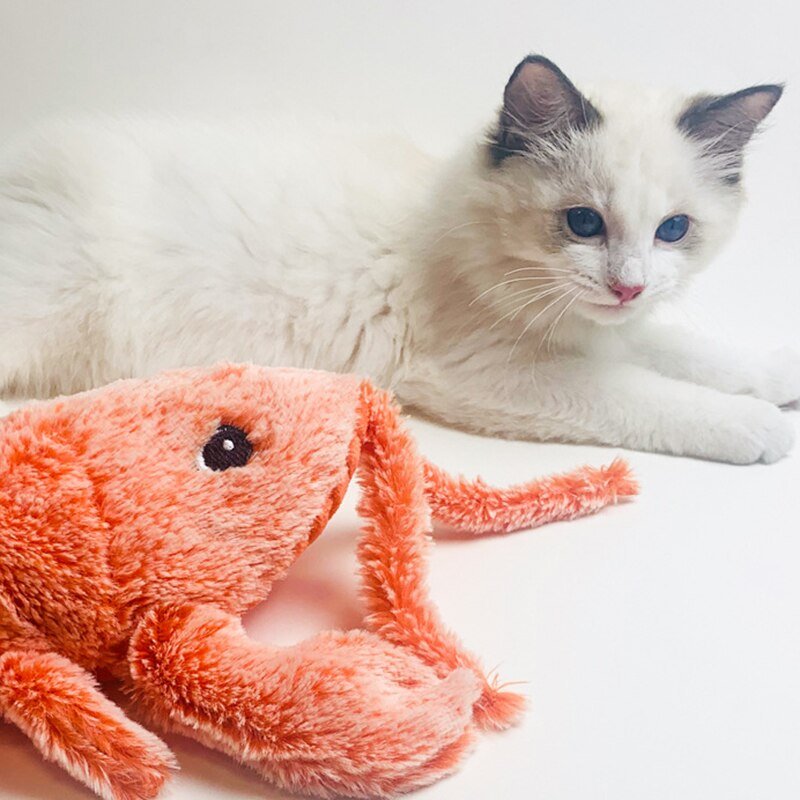 Homard Sauteur Rechargeable USB pour Chat – Jouet Interactif avec Herbe à Chat - Furlo