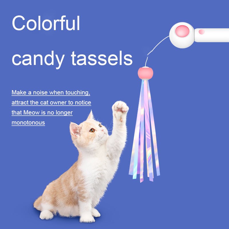 Baguette Laser Interactive pour Chat – Plumes Interchangeables & Catnip | 4 Saisons - Furlo