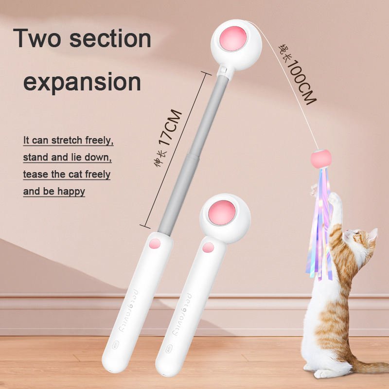 Baguette Laser Interactive pour Chat – Plumes Interchangeables & Catnip | 4 Saisons - Furlo