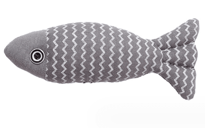Poisson en Lin avec Herbe à Chat – Jouet Peluche pour Chat - Furlo