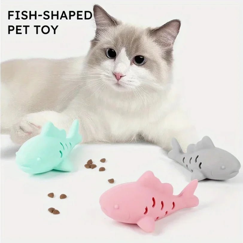 Poisson en Silicone pour Chat – Jouet à Mordre & Cache-Friandises pour Chaton - Furlo