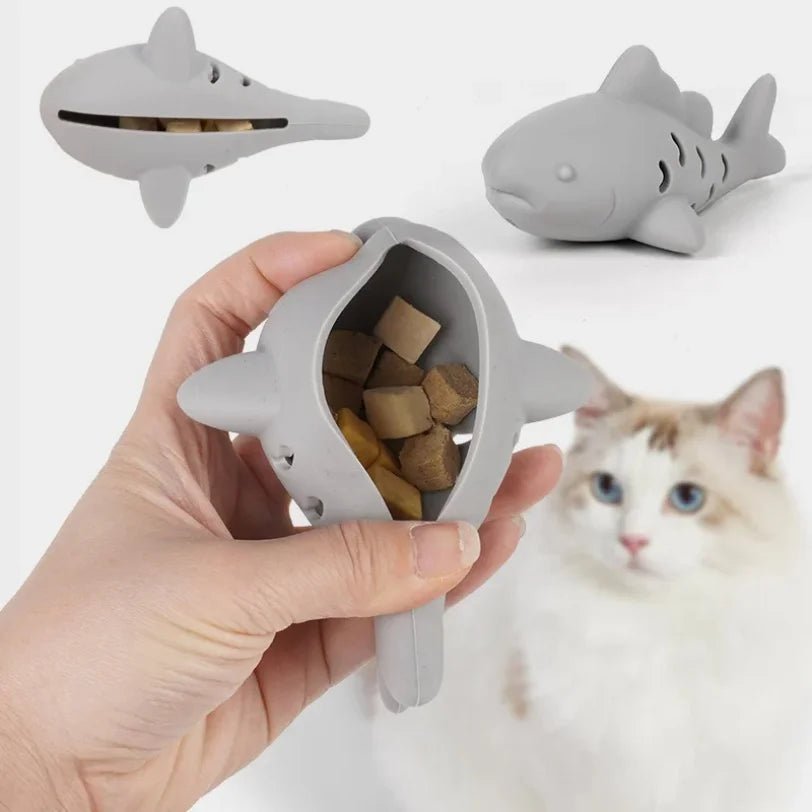 Poisson en Silicone pour Chat – Jouet à Mordre & Cache-Friandises pour Chaton - Furlo