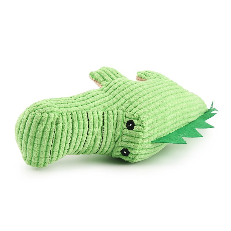 Peluche Couinante Crocodile pour Chien – Jouet Sonore Doux 38 cm - Furlo