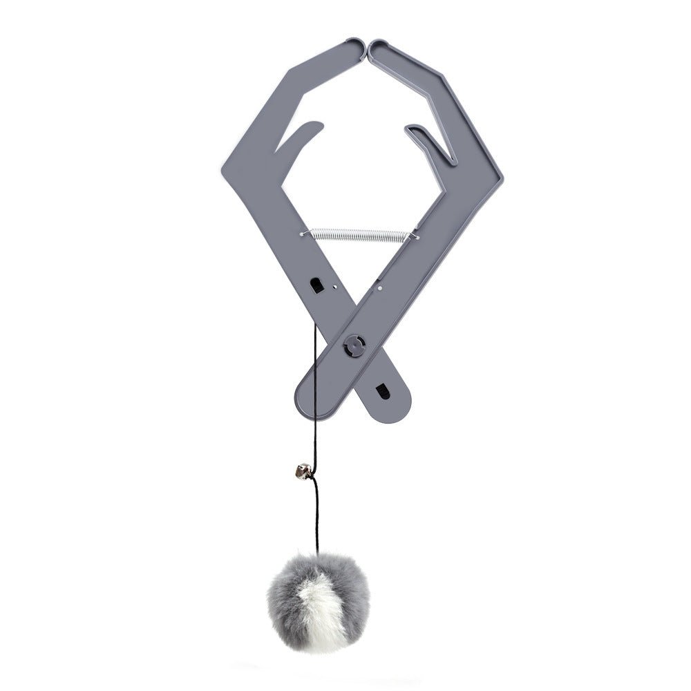 Jouet Balle Élastique Clip de Porte pour Chat – Taquinerie Ajustable en Peluche | 3 Coloris - Furlo