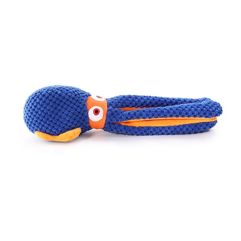 Pieuvre & Calmar en Peluche Sonore pour Chien – Jouet Mordant Interactif - Furlo