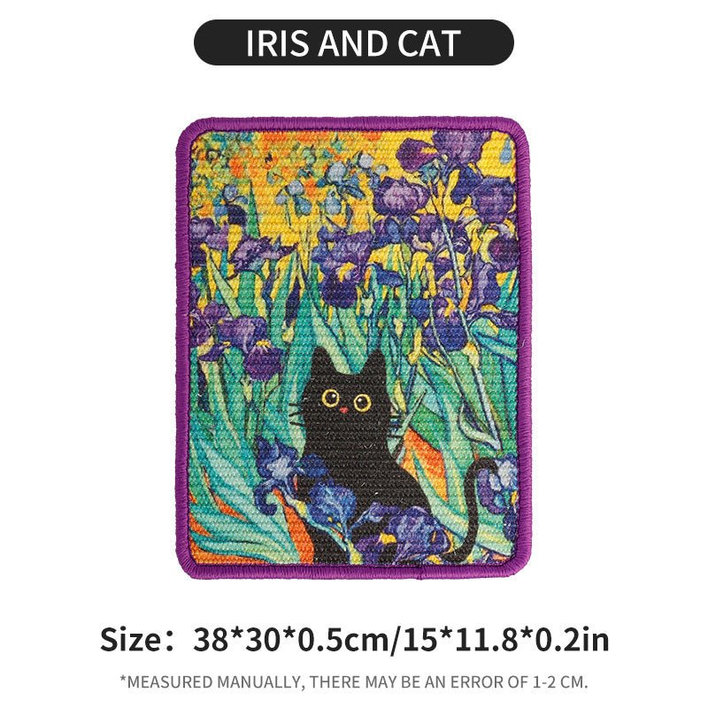 Cats Scratch Board Jute Vertical Wall-Mounted Cat Scratcher Durable Non-Shedding Pet Cat Claw Board - Furlo6C91FC50B0074B76A1DA56374A95C873
