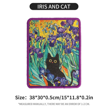 Cats Scratch Board Jute Vertical Wall-Mounted Cat Scratcher Durable Non-Shedding Pet Cat Claw Board - Furlo6C91FC50B0074B76A1DA56374A95C873