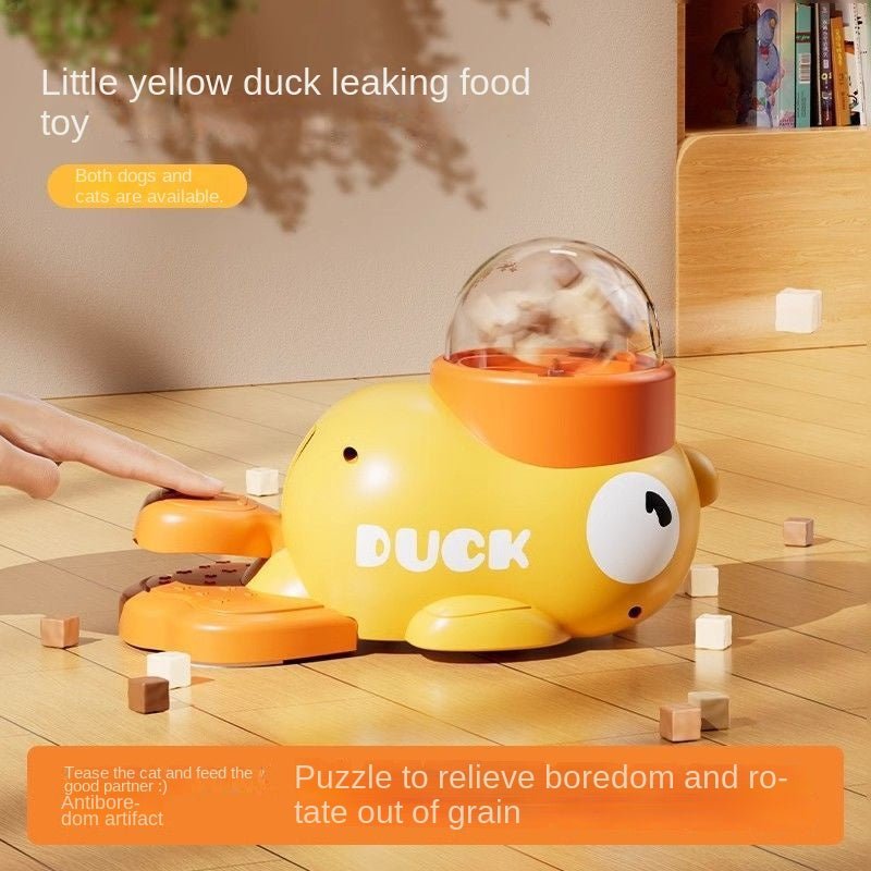 Distributeur de Friandises Canard Jaune – Jouet Interactif pour Chat et Chien - Furlo