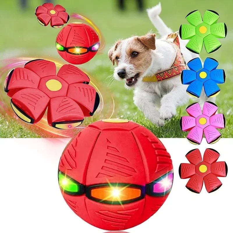 Balle soucoupe volante lumineuse 2-en-1 pour chien – Jouet interactif LED | 6 coloris - Furlo