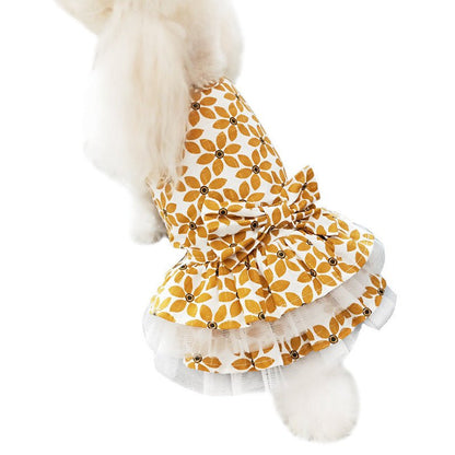 Jupe Tutu à Nœud pour Petit Chien – Tenue Printemps Été Légère - Furlo