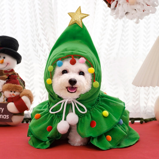 Cape de Noël pour Chien – Déguisement Fêtes Unisexe S M L - Furlo