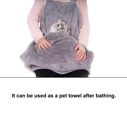 Tablier Peluche Anti-Poils pour Animal – Bavoir Confortable avec Grande Poche - Furlo261F7F3107E1439AA876BAEB64BAF68B