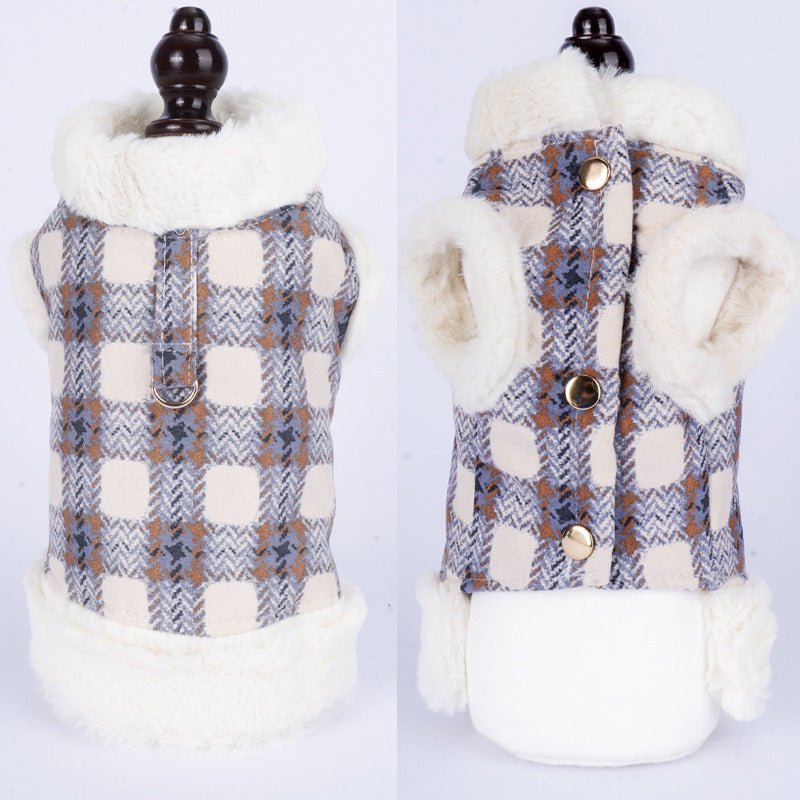 Gilet Chaud en Velours Style British pour Petit Chien et Chat – Automne Hiver - Furlo