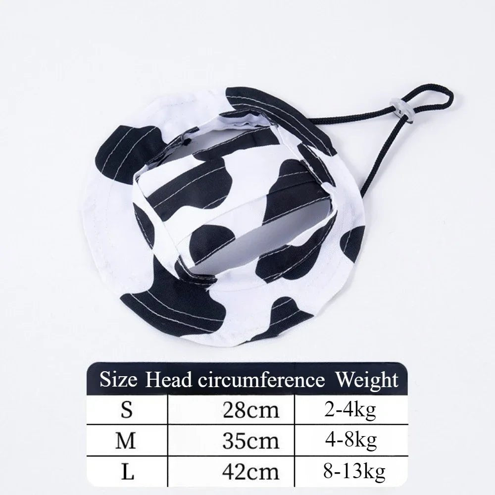 Chapeau Bob Soleil Ajustable pour Petit Chien et Chat – Trous Oreilles S M L - Furlo