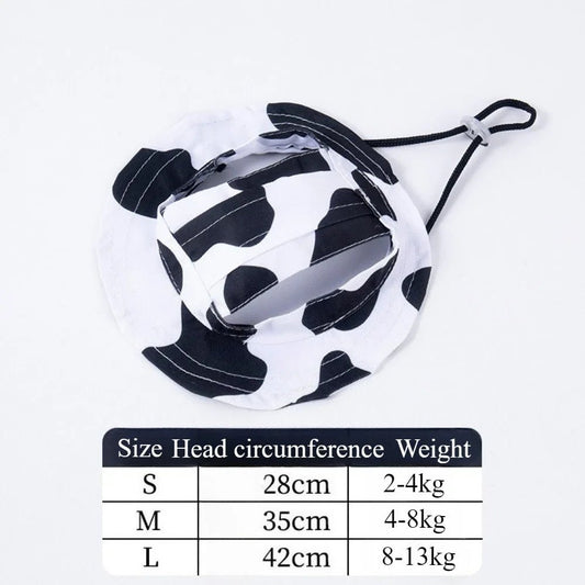 Chapeau Bob Soleil Ajustable pour Petit Chien et Chat – Trous Oreilles S M L - Furlo