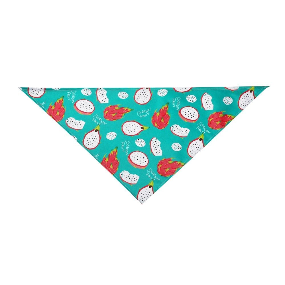 Bandana Imprimé Fruits pour Chien & Chat – Foulard Coton Ajustable | Tailles S & M - Furlo