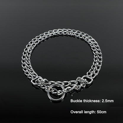 Collier Double Rang Télescopique pour Chien – Chaîne Argentée Dressage - Furlo
