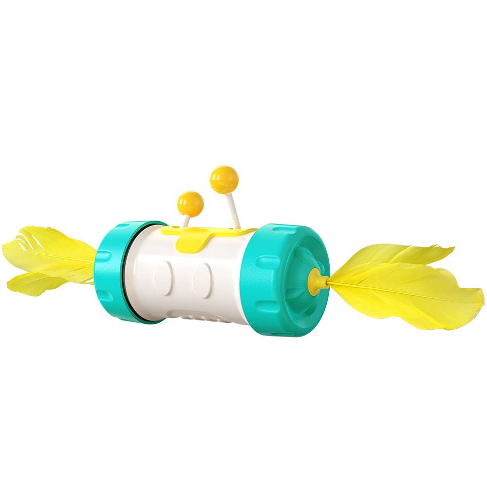Balle Culbuto avec Plumes pour Chat – Jouet Interactif Anti-Ennui - Furlo