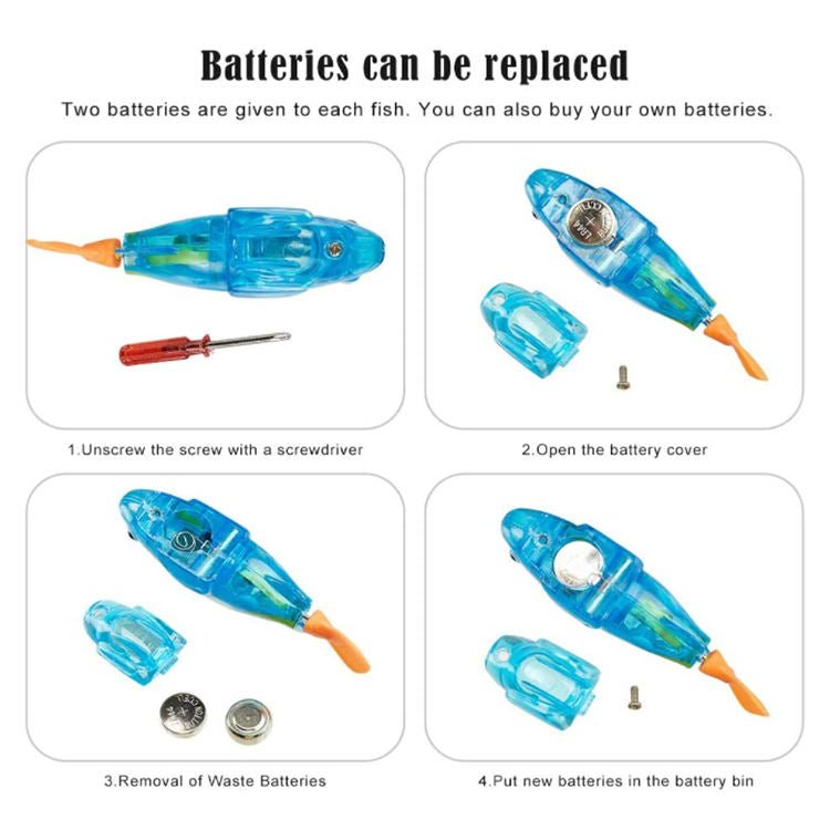 Poisson Nageur Lumineux Électrique – Jouet Interactif pour Chat & Bain Bébé - Furlo