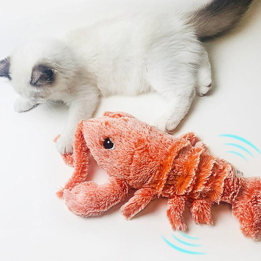 Homard Sauteur Rechargeable USB pour Chat – Jouet Interactif avec Herbe à Chat - Furlo
