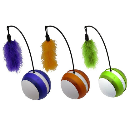 Jouet Interactif Électrique pour Chat – Balle Culbuto LED Lumineuse avec Plume - Furlo2A1A22139C8C4CD4B88D9849465D62DF