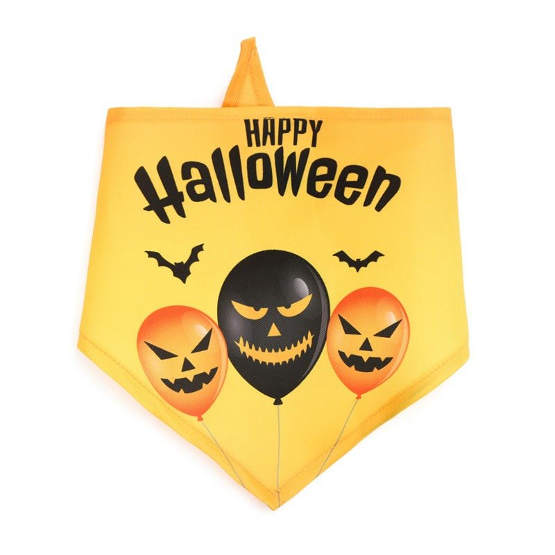 Bavoir Halloween pour Chien – Citrouille, Fantôme & Bonbons - Furlo