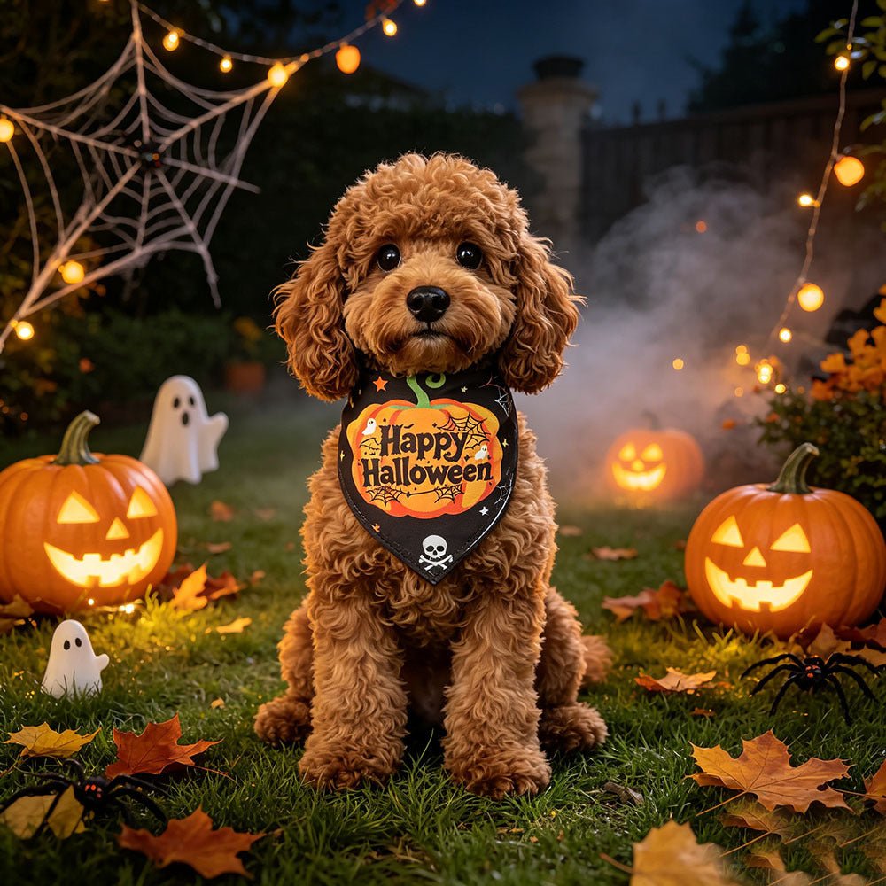 Bandana imprimé Halloween pour chien et chat – Foulard festif - Furlo1A5ADCB9CE73484A9CD636160CDB4496