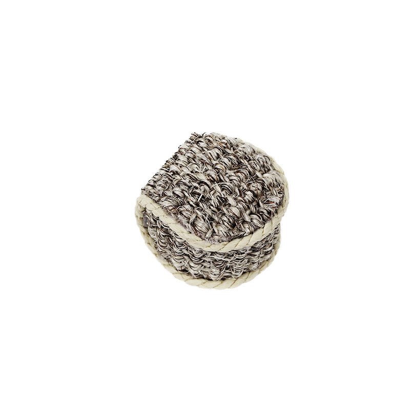 Balle en Sisal pour Chat – Jouet à Rouler, Griffer & S’amuser | 4,5 cm | 3 Coloris - Furlo