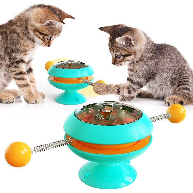 Tourniquet Baguette & Balle Catnip pour Chat – Jouet Taquin Interactif en Plastique - Furlo