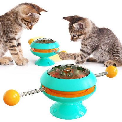 Tourniquet Baguette & Balle Catnip pour Chat – Jouet Taquin Interactif en Plastique - Furlo