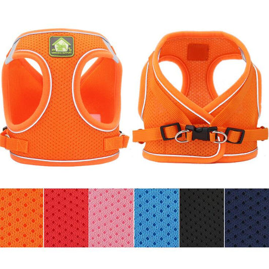 Set Harnais Vest Maille Réfléchissant + Laisse pour Chat et Chiot – XS à XL - Furlo
