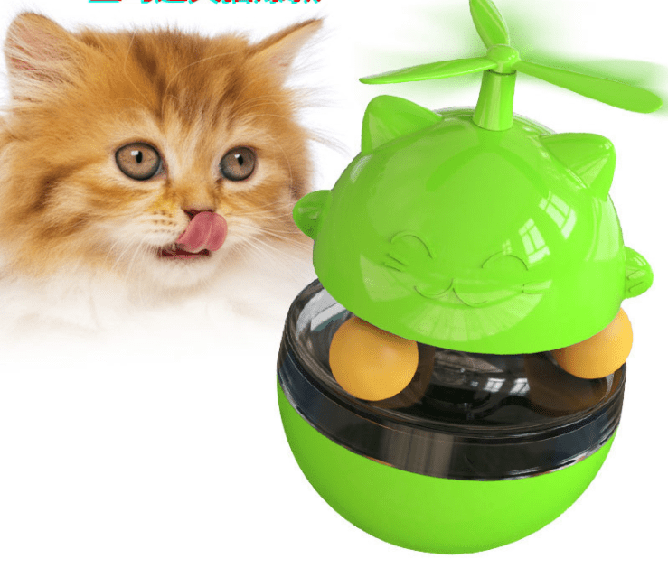 Balle Distributrice de Croquettes Culbuto pour Chat – Jouet Interactif Anti-Glouton - Furlo