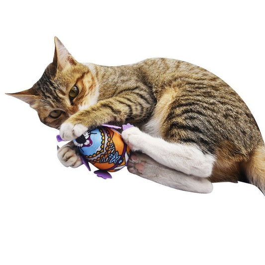 Souris en Peluche Interactive pour Chat – Herbe à Chat & Clochette Longue Queue - Furlo