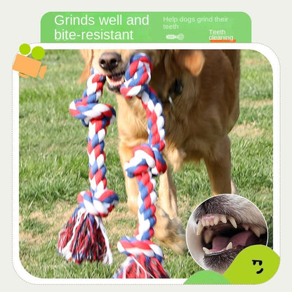 Corde à 5 Nœuds en Coton pour Grand Chien – Jouet à Mâcher Solide 94 cm - Furlo