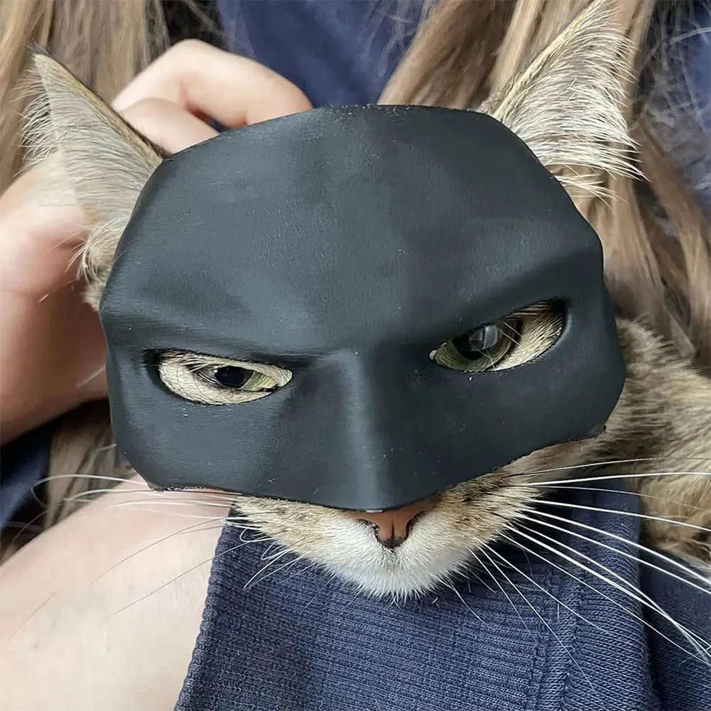 Masque Chat Chauve-Souris Avenger – Masque Demi-Visage Fait Main pour Halloween & Cosplay - Furlo