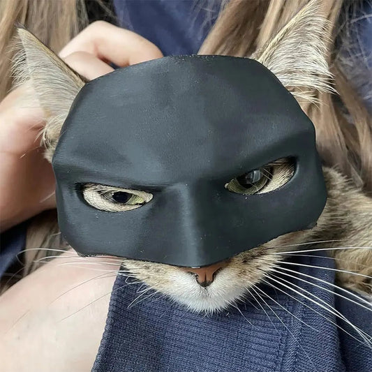 Masque Chat Chauve-Souris Avenger – Masque Demi-Visage Fait Main pour Halloween & Cosplay - Furlo